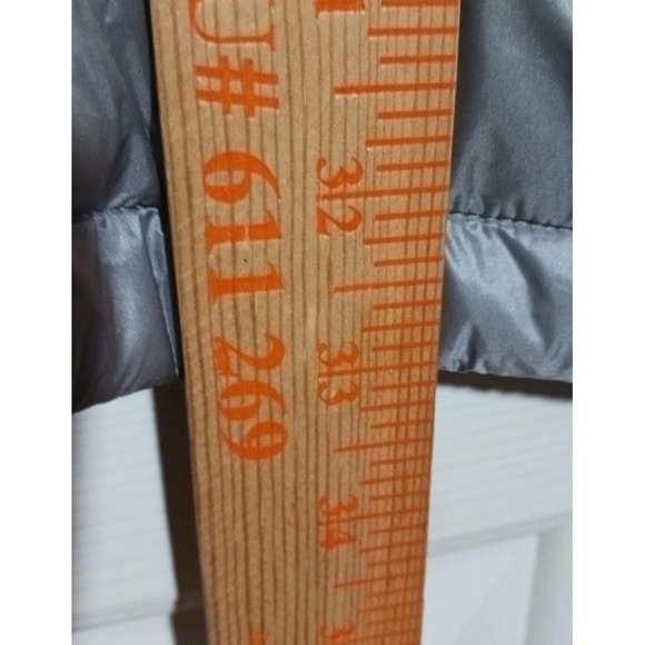 Patagonia Jacket Women Medium Silver Radalie Puffer Parka Insulated Long Quilted - Picture 7 of 7